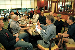 Cast and Crew during Pre-Production meeting.