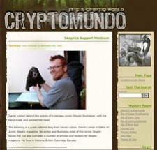 Screen capture from Cryptomundo.com