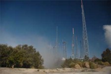 At the summit of Mt. Wilson, Radio TV and other transmission towers