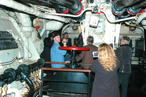 The gang inside one of the engine rooms.